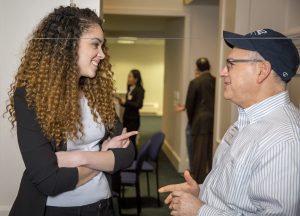Photo from SAA's Student and Alumni Networking Night event taken Thursday, March 2, 2017 at the Alumni Center in Storrs. (G.J. McCarthy/UConn Foundation)